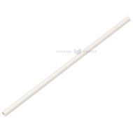 White paper drinking straw 0,8x23cm unflexible, 150pcs/pack