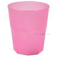Daudzkārt izmantojama plastmasas rozā glāze 350ml PP 50x mazgāšanas reizes  trauku mazgājamā mašīnā