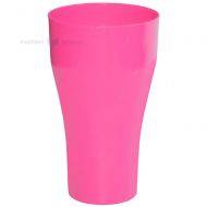 Daudzkārt izmantojama plastmasas neona rozā kokteiļu glāze 600ml SAN 500x  mazgāšanas reizes  trauku mazgājamā mašīnā