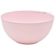 Reusable light pink plastic salad bowl 3350ml 23,5cm PP 125x machine washable