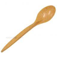 Reusable wood-polymer soup spoon 18cm 125x machine washable, 100pcs/pack