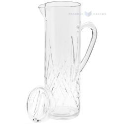 Daudzkārt izmantojams plastmasas, depozīta, krūze ar vāku Crystal 1500ml SAN 500x mazgāšanas reizes  trauku mazgājamā mašīnā