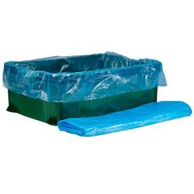 Zils plastmasas maiss pārtikas kastēm 60+(2x20)x75cm, 100gg./iepakojumā