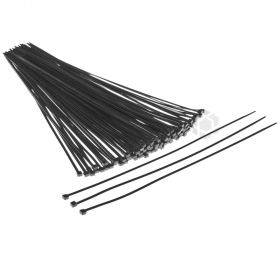 Black cable tie 3,6x300mm, 100pcs/pack