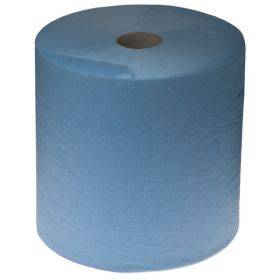 2-slāņu papīra dvielis Bulkysoft blue 36cm plats, 380m/rullī