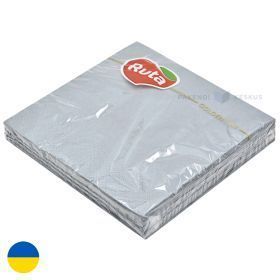 3-layered gray napkin 33x33cm, 20pcs/pack