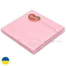 3-layered light pink napkin 33x33cm, 20pcs/pack