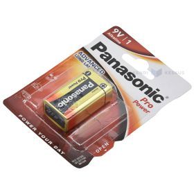 Krona battery 6LR61 Panasonic Pro Power 6LR61PPG/1B 9V, 1pcs/pack