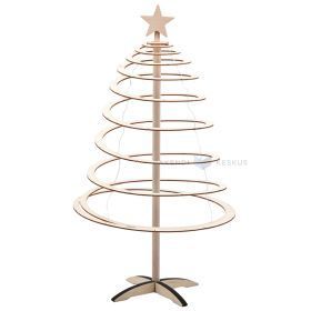 Wooden Christmas tree with star Spira Mini 42cm