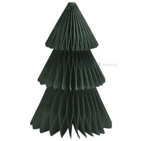 Green honeycomb paper Christmas tree 150x230mm