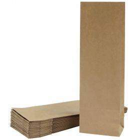Brūns papīra maiss ar platāku pamatni 10+6x24,5cm, 100gb./iepakojumā