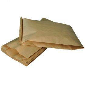 Brūns papīra maiss 23+10x59cm 65g/m2, 25gb./iepakojumā