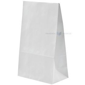 Balts dāvanu maisiņš ar aizlīmējamu sloksni 20x8,5x33cm