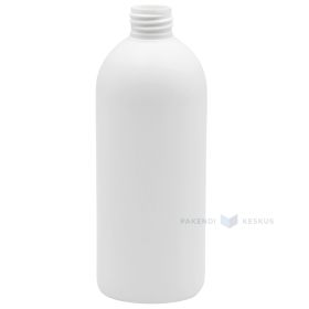 White HD bottle without corc 500ml / 0,5L diameter 28mm