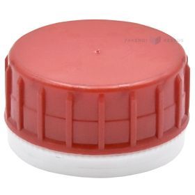 Sarkans drošības vāciņš ar EPE pārklājumu HD kannai un pudelei ar diametru 38 mm