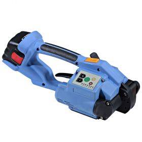 Strapping tool with battery for 12-16mm wide PP and PET strap