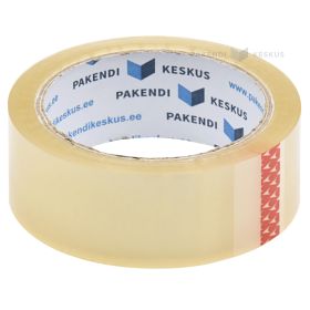 Transparent packaging tape 36mm wide acrylic, 66m/roll