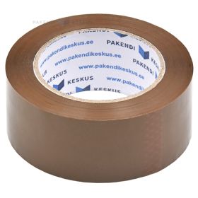 Pakošanas līmlente brūna akrila 48mm platumā, 132m/rullī