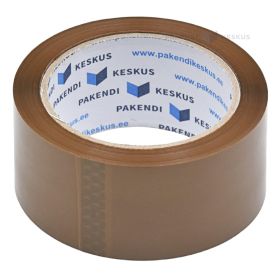 Brown packaging tape Low Noise 48mm wide acrylic, 66m/roll