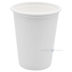 Drinking cup 100% biodegradable/compostable 350ml with diameter 90mm, 50pcs/pack