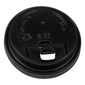 Melns vāks 350ml papīra krūzei, 100gb/iepakojumā