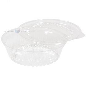 Rounded box for food with lid 350ml diam 131mm, 50pcs/pack