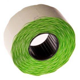 Green label for price gun 26x12mm, 1400pcs/roll