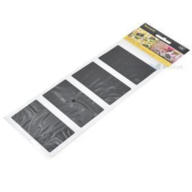 Melnas kvadrātveida uzlīmes aprakstāmas ar krītu 80x47mm, 8gb./iepakojumā