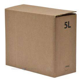 Gofrētā kartona kaste bag-in-box maisiem 260x110x210mm 5L