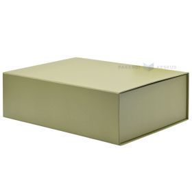 Haki zaļa dāvanu kaste ar magnēta aizdari 220x180x80mm