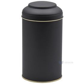 Matte black golden inside metal box with lid 89x150mm