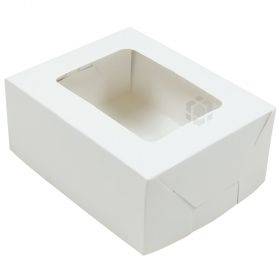 Lids with window for cake box 14,5x12x6cm nr. 1, 100pcs/pack
