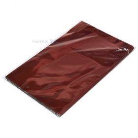 Dāvanu maiss tumši sarkanā krāsā 20x35cm, 50gb./iepakojumā