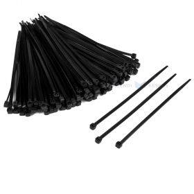 Melni kabeļu savilcēji 3,6x140mm, 100gb./iepakojumā