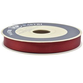 Bordo satīna dāvanu lente 15mm plata, 50m/rullī