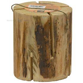 Wooden fire block with height 230mm with diameter 125mm
