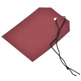 Bordo kartona etiķete ar auklu 70x50mm, 50gb./iepakojumā