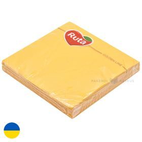 3-layered yellow napkin 33x33cm, 20pcs/pack