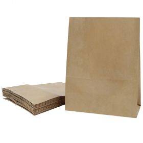 Brūns papīra maiss no pārstrādāta papīra ar platāku pamatni 22+11x28cm 60g/m2, 25gb./iepakojumā
