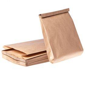 Brūns papīra maiss 23+6x34cm 60g/m2, 100gb./iepakojumā