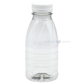 RPET bottle with attached cork 330ml / 0,33L diam. 38mm