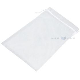 Balts organzas maiss ar auklu 20x30cm, 10gb./iepakojumā