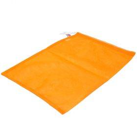 Oranžs poliestera tīkla tilla maiss ar savelkamu auklu 30x38cm