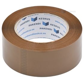 Pakošanas līmlente brūna klusā akrila 48mm platumā, 132m/rullī