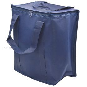 Dark blue thermal bag with handles 31x35x19cm