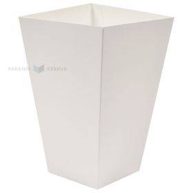 White popcorn box 127x127mm height 206mm 2500ml, 20pcs/pack