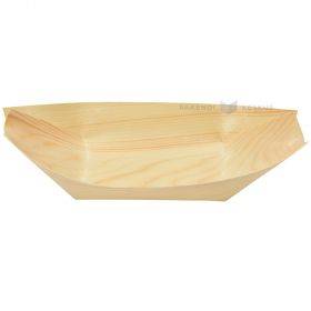 Деревьянный поднос в форме лодки 215x105mm, в упаковке 25шт