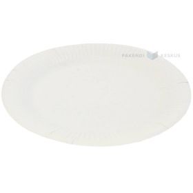 White paper plate diameter 23cm, 100pcs/pack