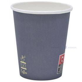 Tumši zila papīra krūze "Coffee grinder" 250ml, 50gb./iepakojumā