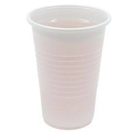 Balta plastmasas glāze 200ml PP, 100gb/iepakojumā